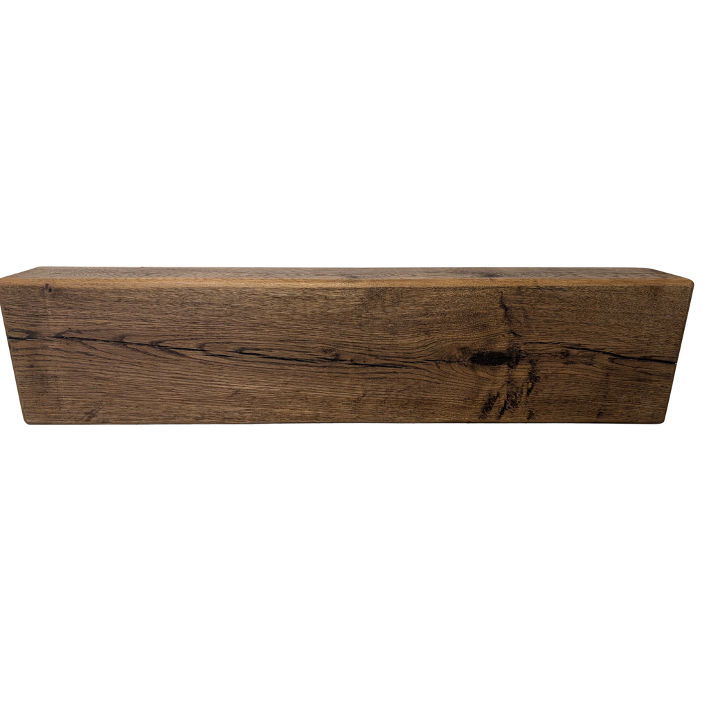 Oak Mantel - 8 x 4 - Solid Oak Fireplace Beam