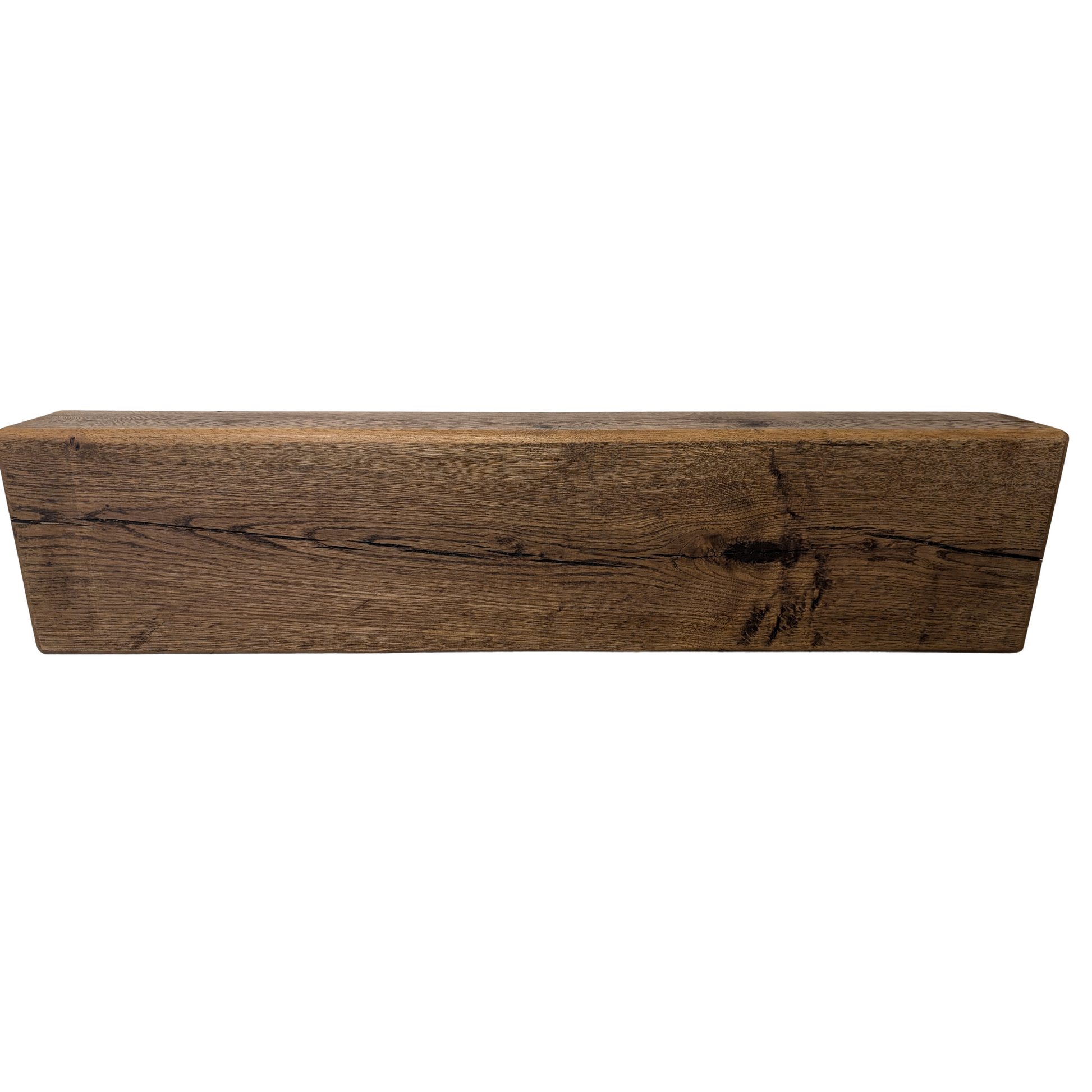 Oak Mantel - 8 x 4 - Solid Oak Fireplace Beam