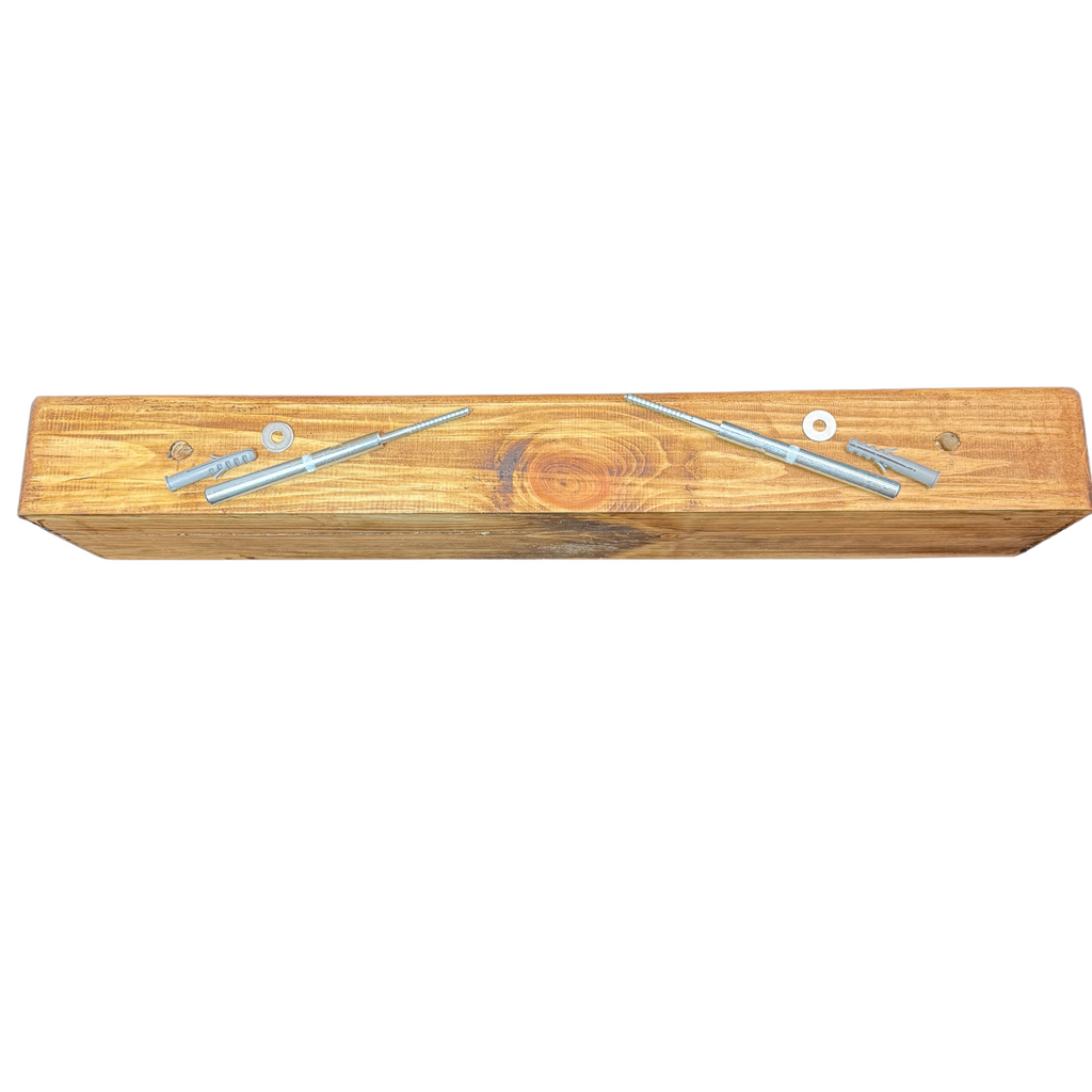 Rustic Mantel Beam 6 x 6 - Solid Fireplace Beam