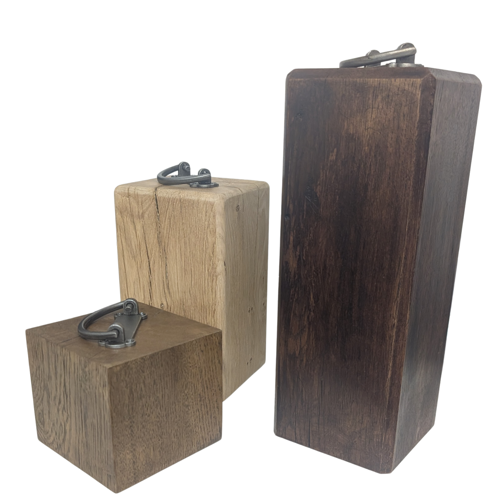 Solid Oak Door Stop - 3 Sizes Available - 3 Finishes Available
