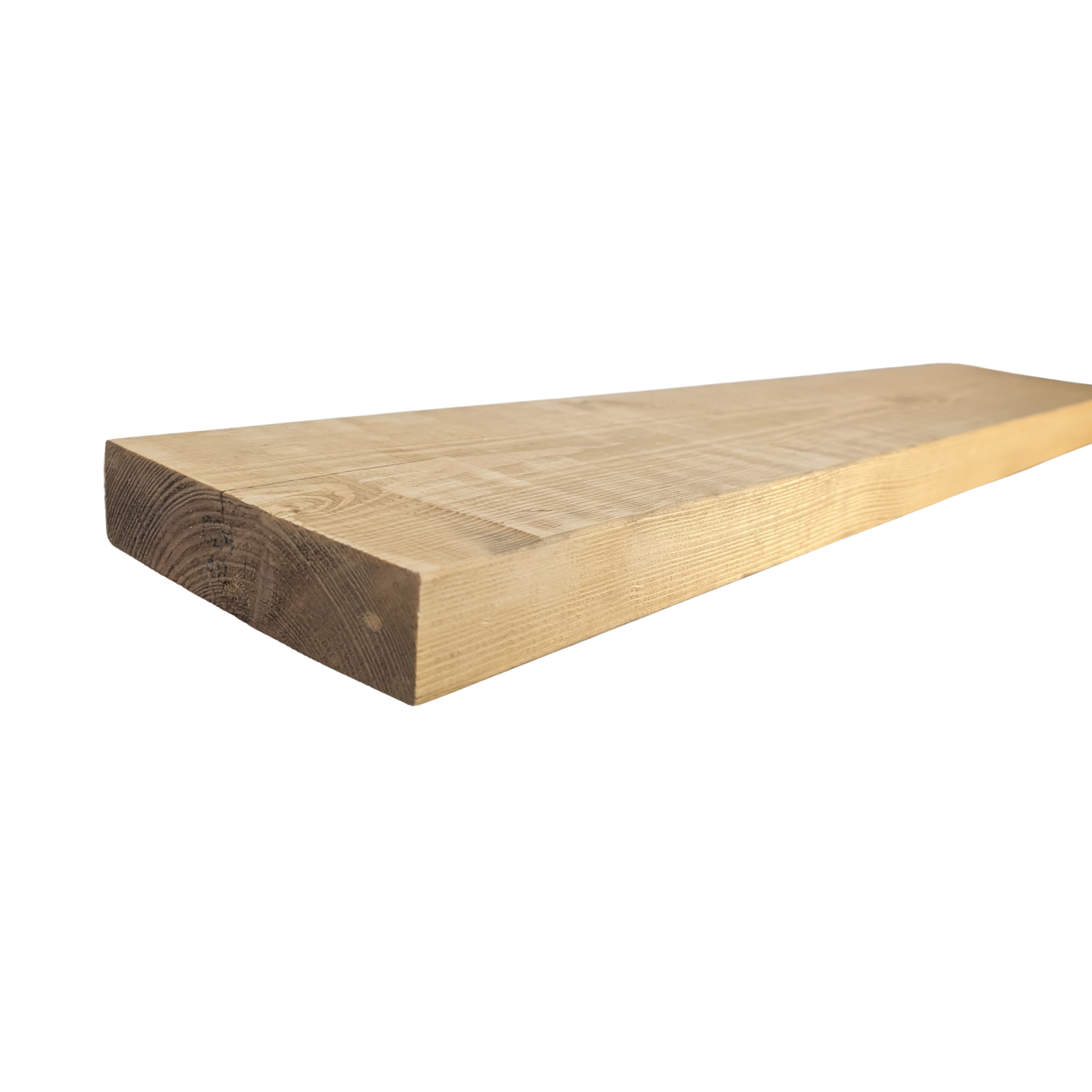 8 x 2 Oak Shelf with Black Steel Supports – Crafted in the Heart of England - 5 finishes