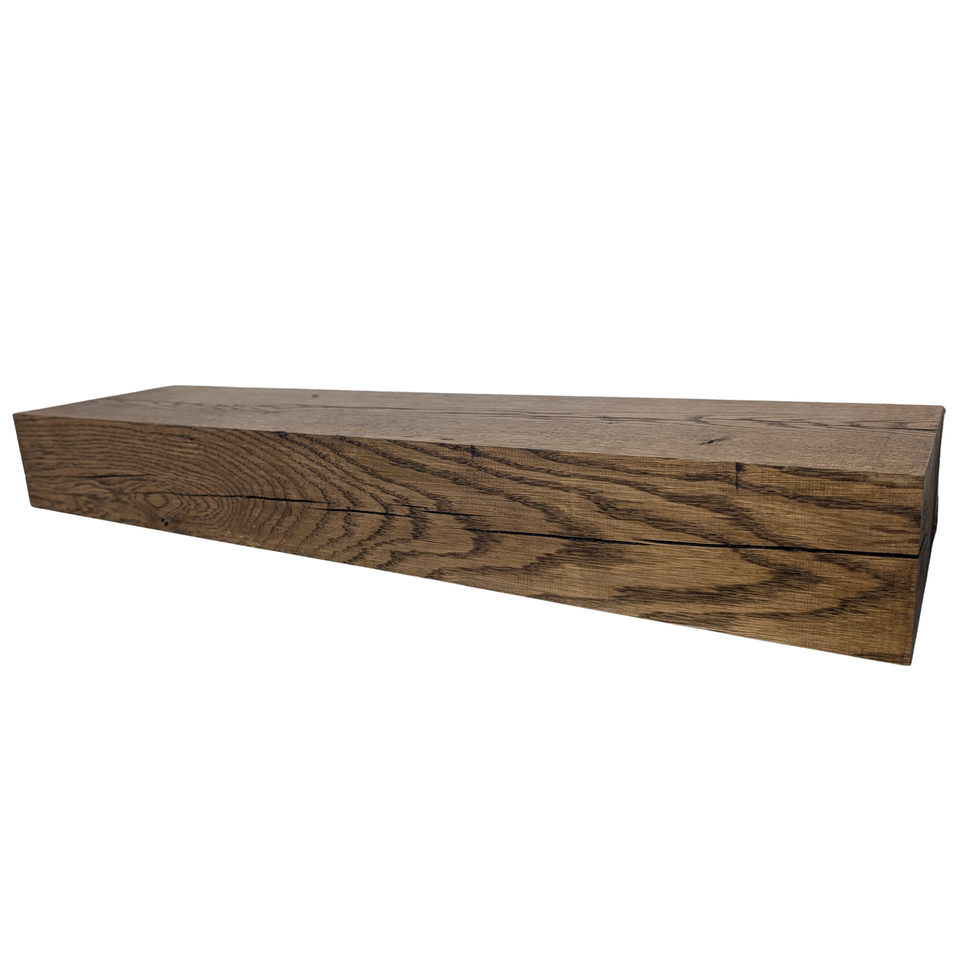 Oak Mantel Beam 4 x 8 - Solid Oak Fireplace Beam
