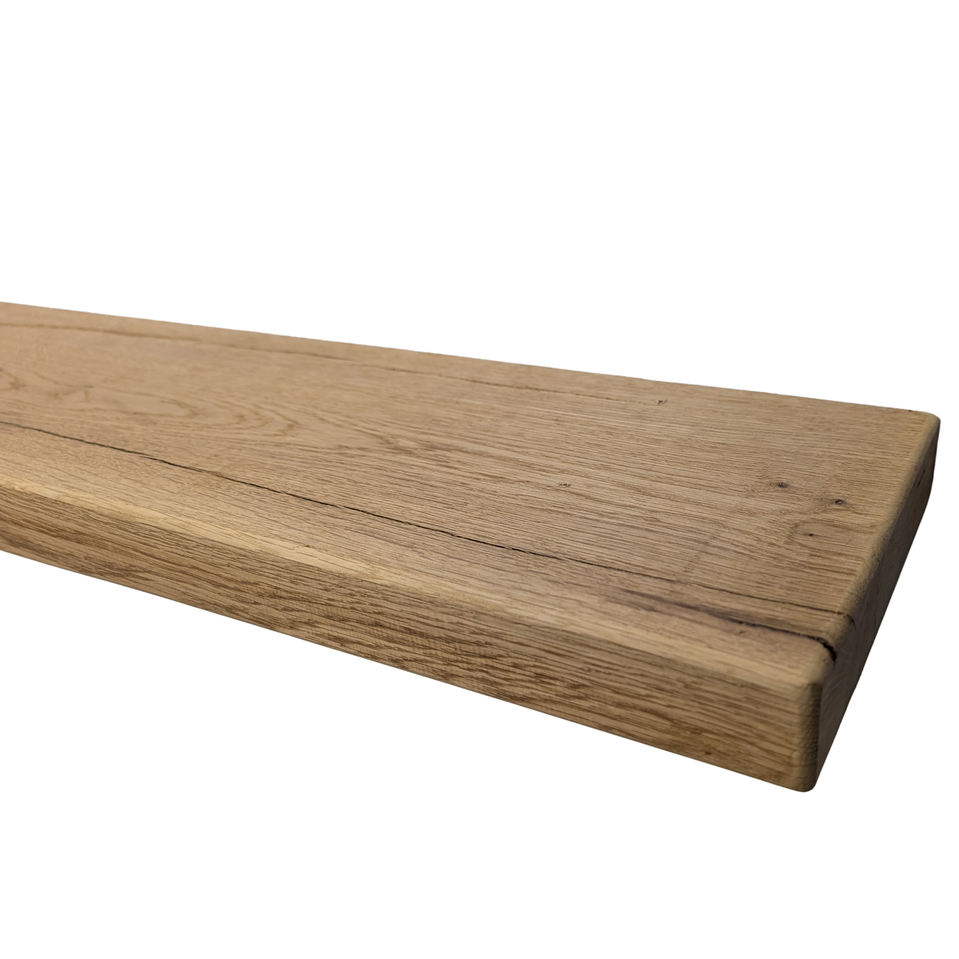 Solid Oak Floating Shelf - Rounded Edge - 5 Finishes Available 8x2 - Handmade For You