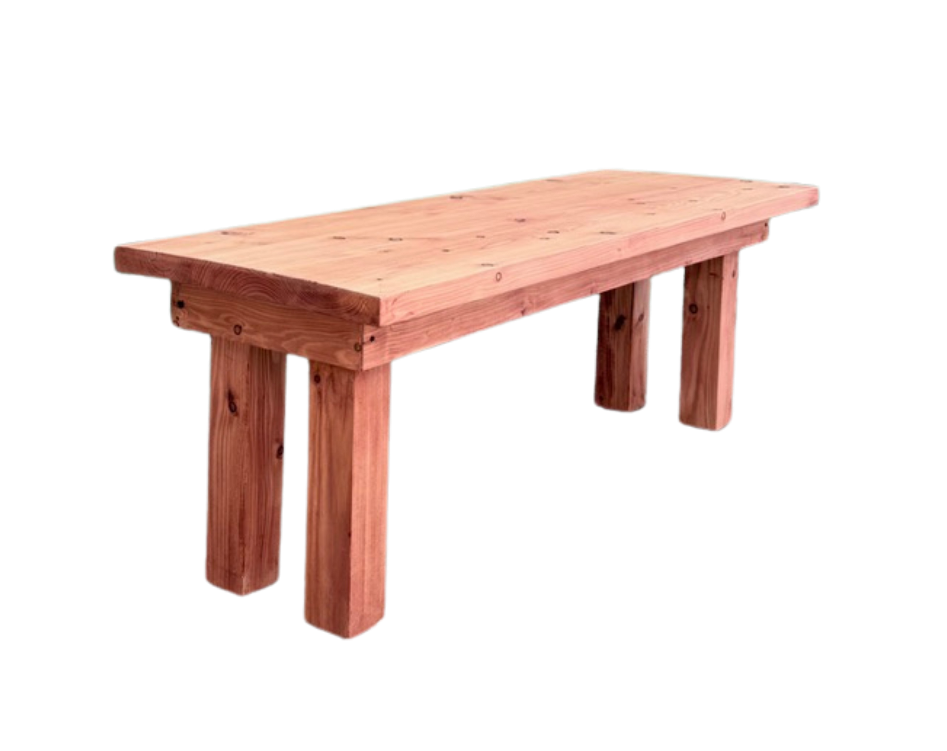 Solid Wood Long Coffee Table - Handcrafted - Available in medium, dark & Autumn finish