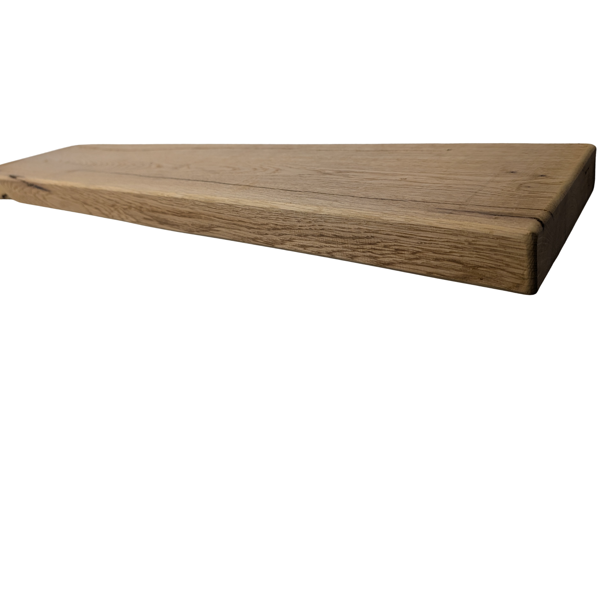 Solid Oak Floating Shelf - Rounded Edge - 5 Finishes Available 8x2 - Handmade For You