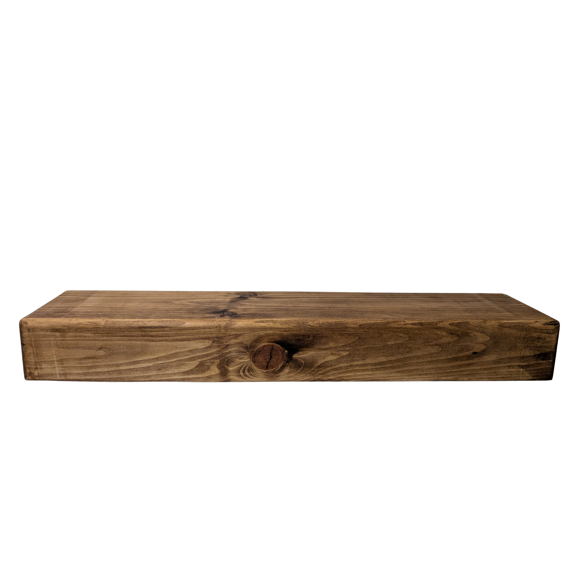 Rustic Mantel Beam 6x4 - Rounded - Solid Rustic Fireplace Beam