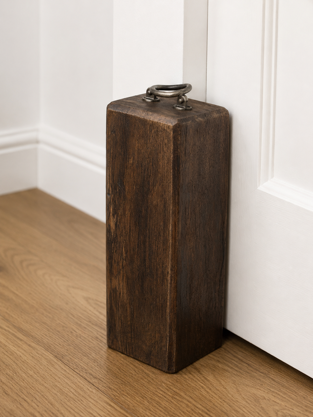 Solid Oak Door Stop - 3 Sizes Available - 3 Finishes Available