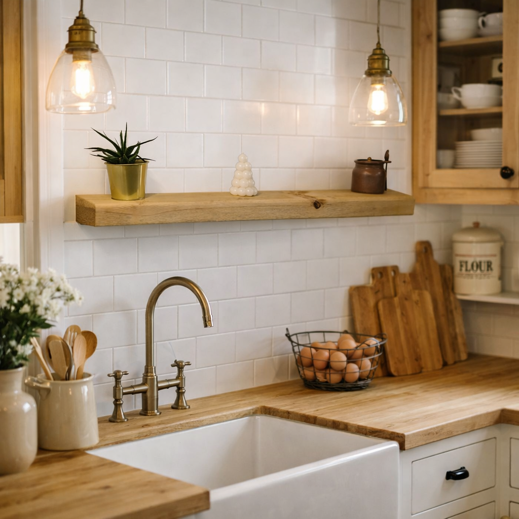 Rustic Floating Shelves - Extra thick - 3in x 6in (15cm (d) x 7.5 (h) - Handmade in 3-5 days