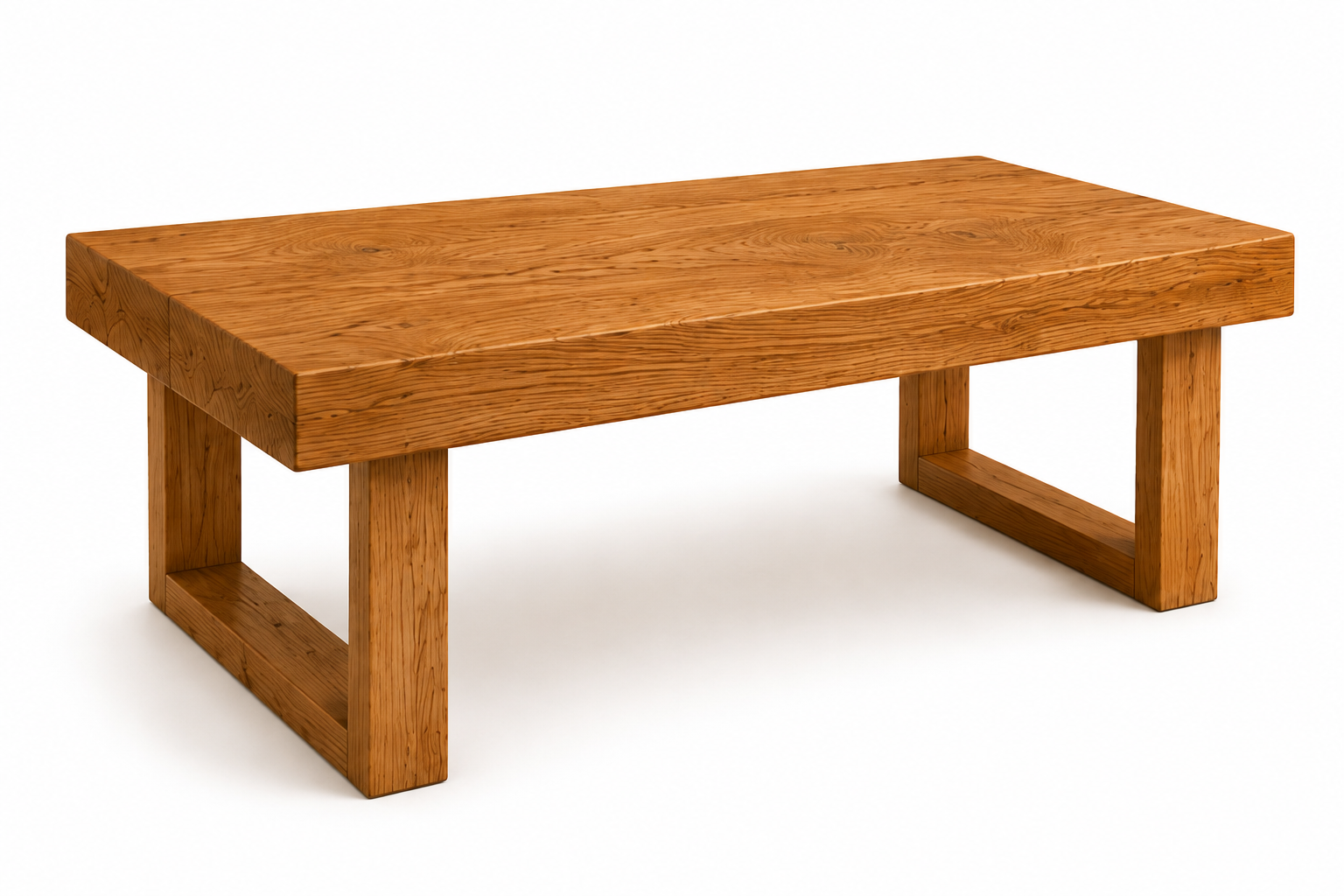 Handcrafted Solid Timber Open Frame Coffee Table