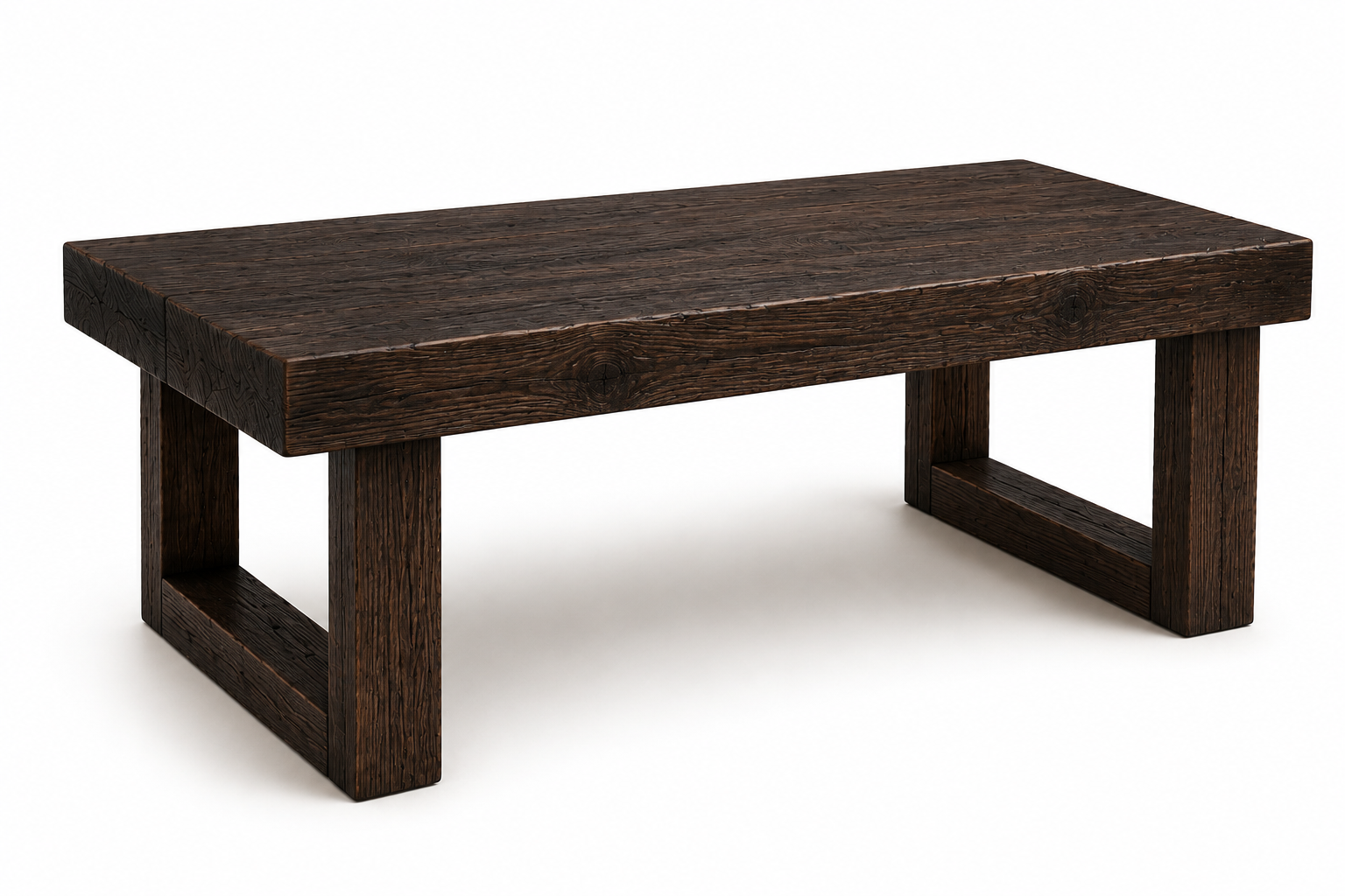 Handcrafted Solid Timber Open Frame Coffee Table