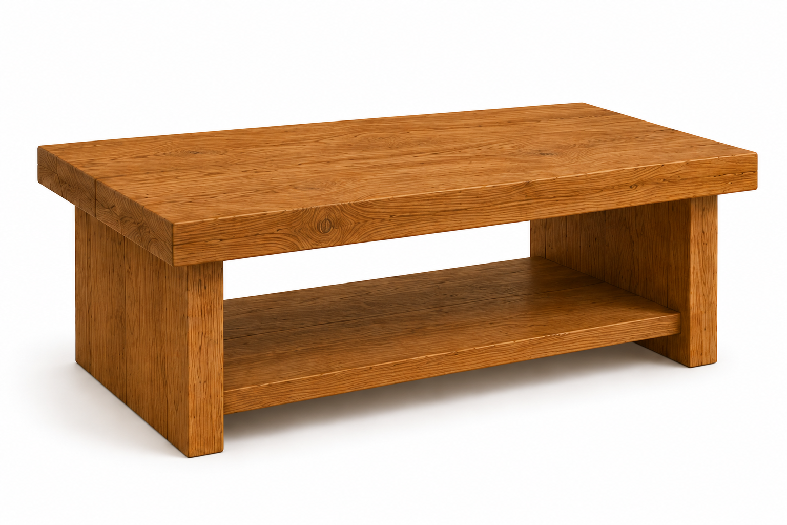 Handcrafted Solid Timber Storage Coffee Table