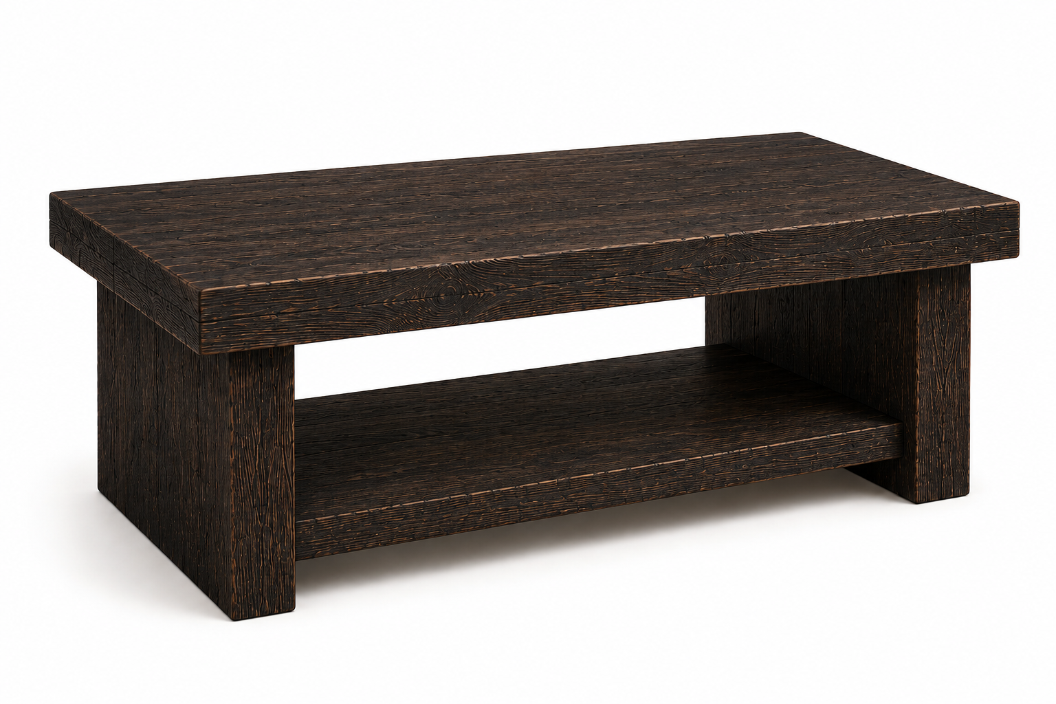 Handcrafted Solid Timber Storage Coffee Table