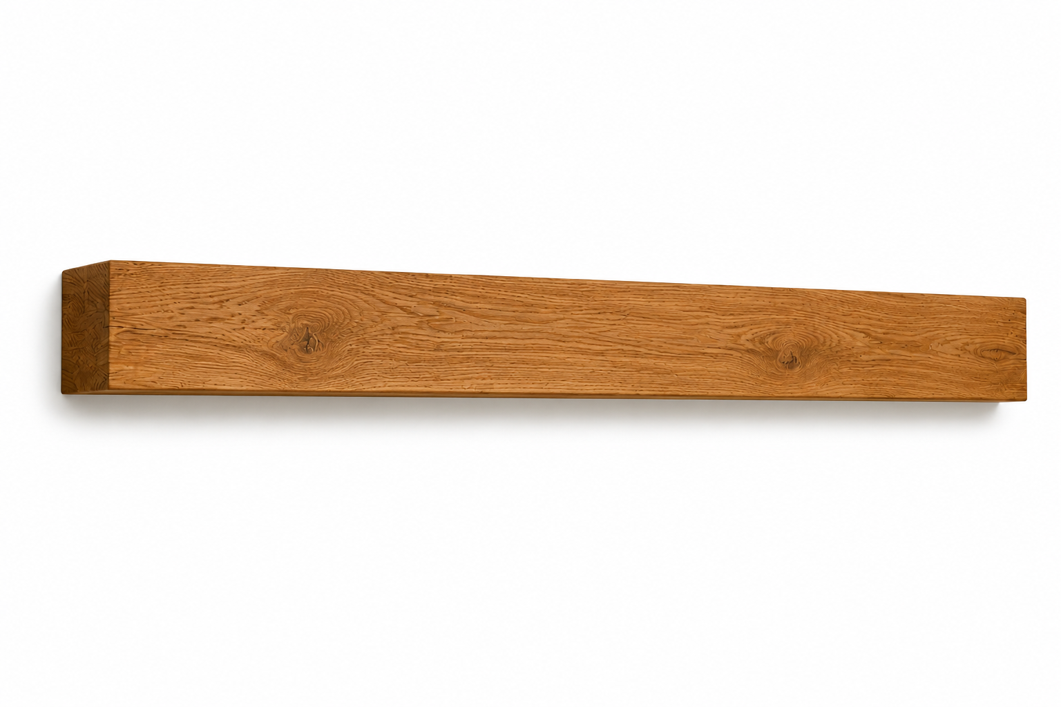 Kaminsimsbalken aus Eiche, 8 x 4, stark bearbeitet, massiver Kaminbalken aus Eiche
