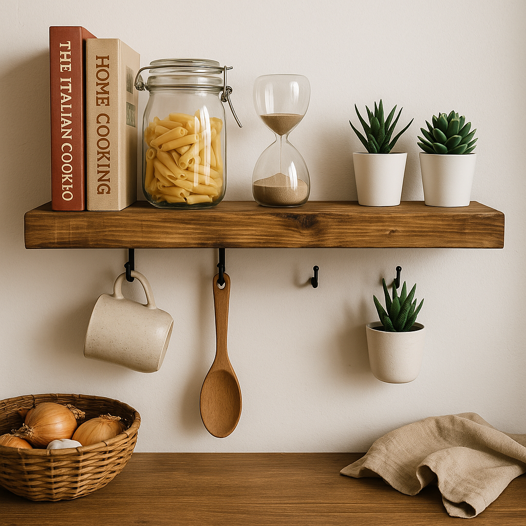 Rustic Floating Shelf - 8 x 2 - 5 Finishes Available